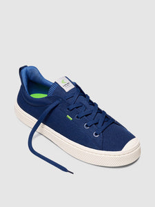 IBI Low Mineral Blue Knit Sneaker Women
