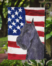 Load image into Gallery viewer, USA American Flag With Schnauzer Garden Flag 2-Sided 2-Ply