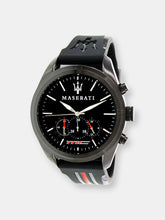 Load image into Gallery viewer, Maserati Men&#39;s Traguardo R8871612004 Black Resin Watch