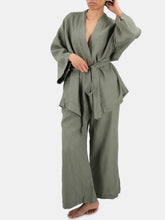 Load image into Gallery viewer, Naoko Linen Kimono Sleepwear Set