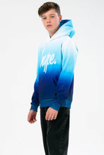 Load image into Gallery viewer, Boys Fade Hoodie - Blue/White