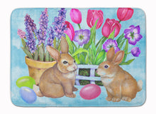 Load image into Gallery viewer, 19 in x 27 in New Beginnings Easter Rabbit Machine Washable Memory Foam Mat