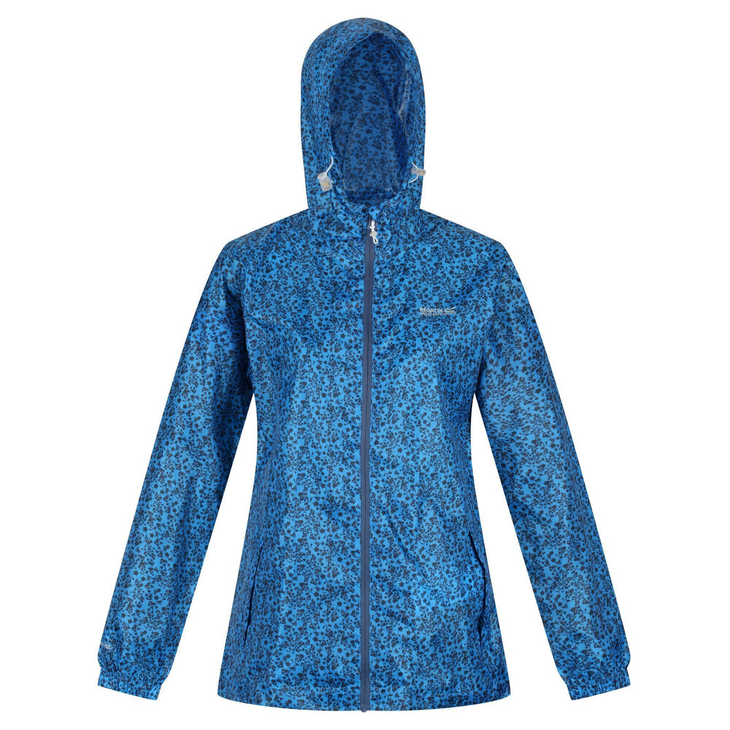 Regatta Womens/Ladies Pack It Floral Waterproof Jacket (Blue Aster)