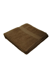 Jassz Premium Heavyweight Plain Bath Towel 28 x 56 inches (Chocolate) (One Size)