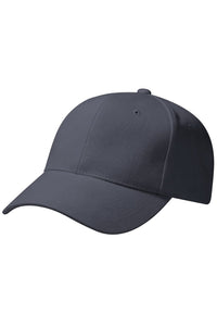 Beechfield Unisex Pro-Style Heavy Brushed Cotton Baseball Cap / Headwear (Pack of 2) (Graphite Grey)