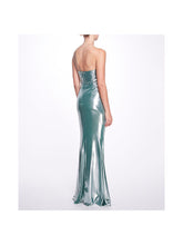Load image into Gallery viewer, Ruched Lamé Gown