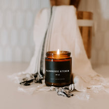Load image into Gallery viewer, Farmhouse Kitchen Soy Candle 9 oz - Amber Jar