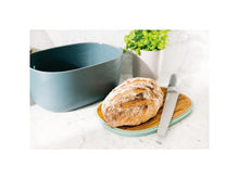 Load image into Gallery viewer, BergHOFF Leo 12.5&quot; Bamboo Bread Box with Cutting Board, Blue &amp; Mint