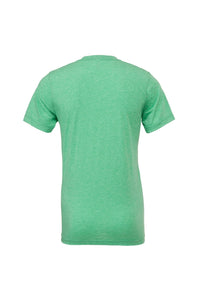 Mens Triblend Crew Neck Plain Short Sleeve T-Shirt - Green Triblend
