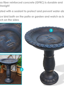 Façade du Soleil Reinforced Concrete Outdoor Bird Bath