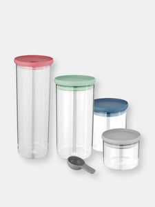 Leo 4pc Covered Container Set and Scoop