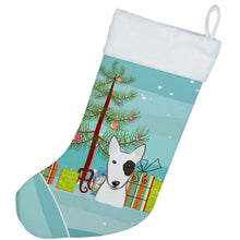 Load image into Gallery viewer, Christmas Tree And Bull Terrier Christmas Stocking