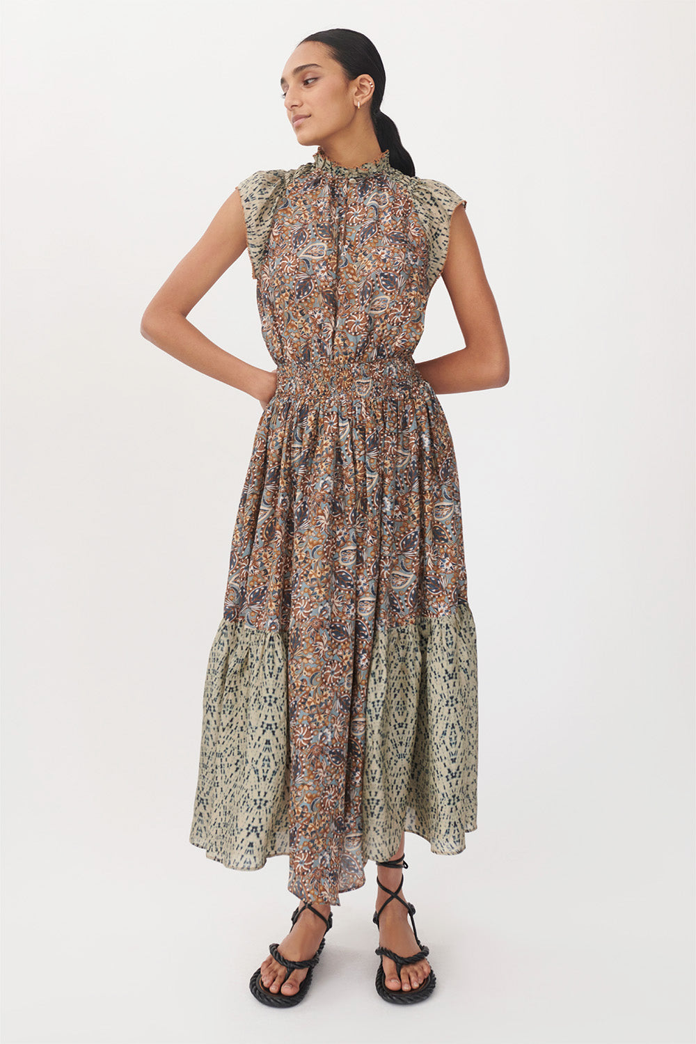 Cairo Silk Midi Dress