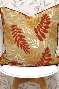 Fern Cushion Cover - Copper