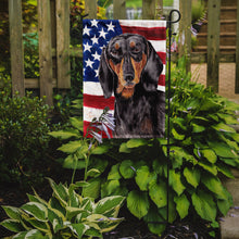 Load image into Gallery viewer, USA American Flag With Dachshund Garden Flag 2-Sided 2-Ply