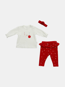 Red 3PC New Year Outfit Set