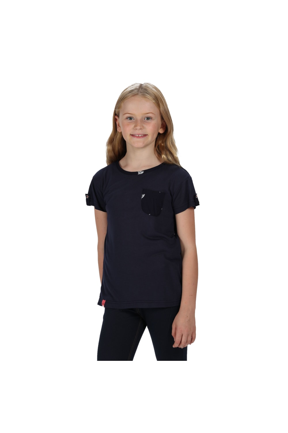 Regatta Girls Chara T-Shirt (Navy)