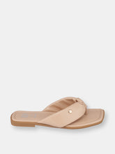 Load image into Gallery viewer, Reid Nude Flat Sandals