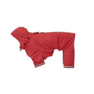 Kruuse Buster Aqua Waterproof Dog Raincoat (Red) (XX-Small)