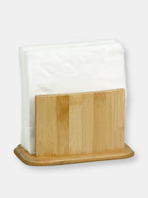 Load image into Gallery viewer, Premium Bamboo Freestanding Large Capacity Napkin Holder, Natural