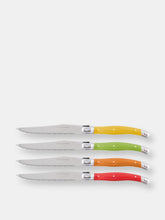 Load image into Gallery viewer, 6-Piece Knife Set with Stainless Steel Stand Emerald Collection