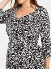Load image into Gallery viewer, Sweetheart Wrap Dress in Cheetah Ginger Root (Curve)