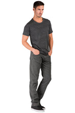 Load image into Gallery viewer, Men&#39;s Slim Straight Premium Jeans Light Black Stretch Twill Stone Wash