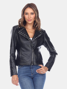 PU Faux Leather Jacket