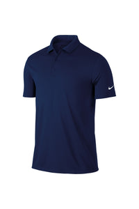 Nike Mens Victory Short Sleeve Solid Polo Shirt (College Navy)