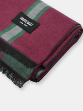 Load image into Gallery viewer, Oxblood Stripes Brushed Silk Scarf