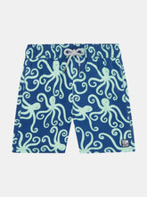 Load image into Gallery viewer, Boys Navy &amp; Mint Octopus
