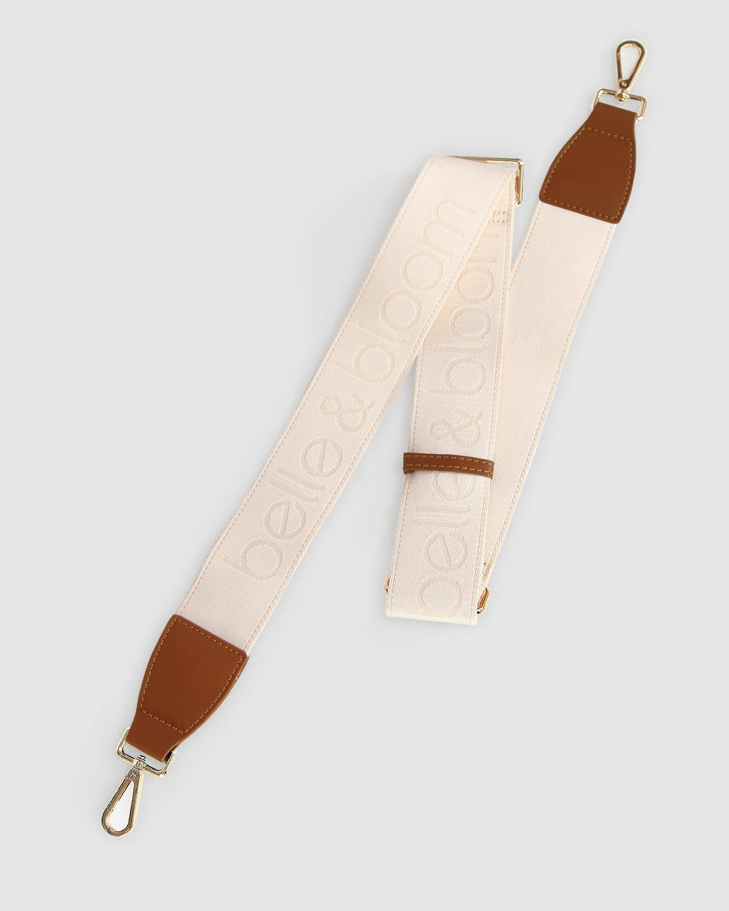 Classic Weft Shoulder Strap - Cream/Camel