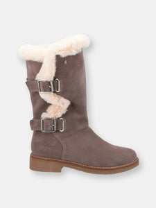 Womens Megan Suede Boots - Gray