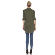 Load image into Gallery viewer, Stretchy Button-Down Tunic