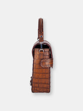 Load image into Gallery viewer, Octavio Whiskey Croc 4 Way Backpack
