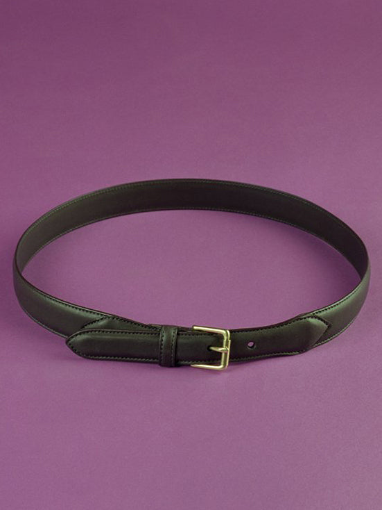 Amie 26mm Tapered Bow Belt - Espresso French Calf