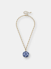 Load image into Gallery viewer, Francesca Chinoiserie Necklace in Blue &amp; White