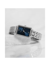 Load image into Gallery viewer, Ava Petite - Brushed Silver + Turkish Blue