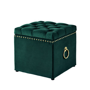 Claudia Velvet Or Linen Ottoman-Storage-Knob