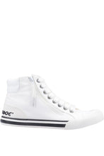 Load image into Gallery viewer, Womens/Ladies Jazzin Hi 12A Cotton Canvas Shoes (White)