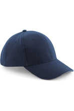 Load image into Gallery viewer, Unisex Pro-Style Heavy Brushed Cotton Baseball Cap/Headwear - French Navy/Stone