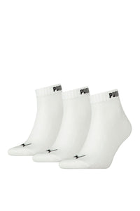 Unisex Adult Quarter Socks - White