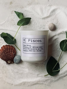 Pisces Soy Candle, Slow Burn Candle