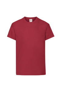 Fruit Of The Loom Childrens/Kids Original Short Sleeve T-Shirt (Brick Red)