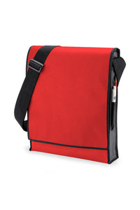 Budget Vertical Messenger Bag,10 Liters - Red/ Black