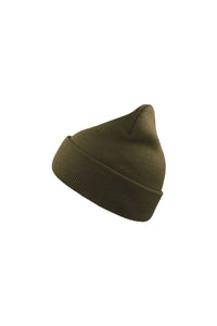 Atlantis Wind Double Skin Beanie With Turn Up (Olive)