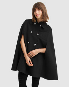 On My Mind Wool Blend Cape Coat