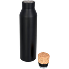 Load image into Gallery viewer, Avenue Norse Copper Vacuum Insulated Bottle With Cork (Black) (One Size)
