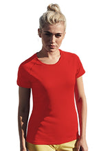 Load image into Gallery viewer, Fruit Of The Loom Ladies/Womens Performance Sportswear T-Shirt (Red)