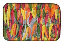 Load image into Gallery viewer, 14 in x 21 in Hot Peppers Dish Drying Mat